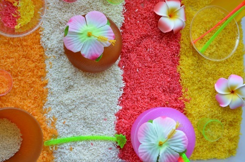 sensory activities with tropical scents