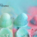 Baking Soda Vinegar eruptions activity for kids