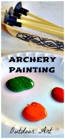 art for kids - outdoor archery painting