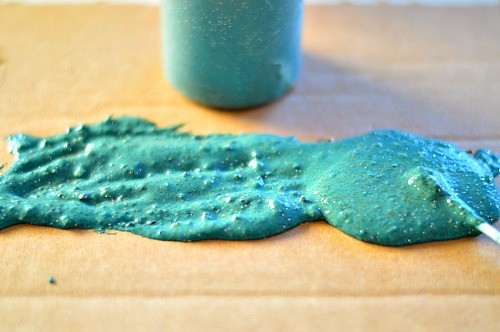 homemade paint with a wonderful sandy texture