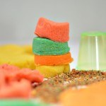 make sand dough with edible ingredients