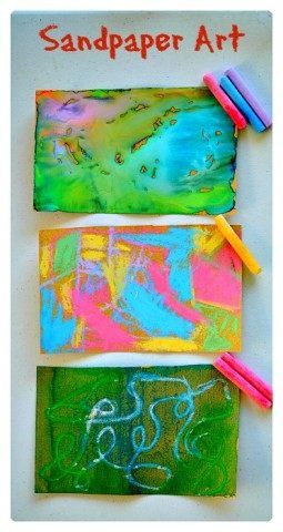 3 ways to make beautiful art with sand paper from Blog Me Mom