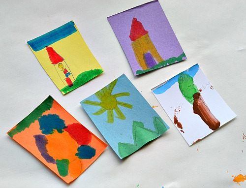 art activities for kids using homemade gelatin stickers