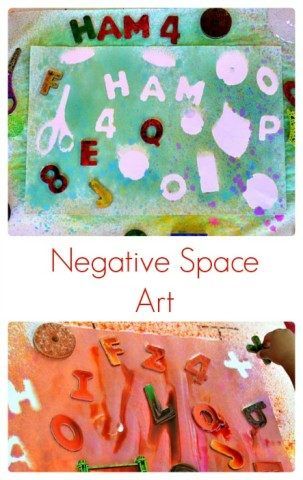 easy negative space art for kids