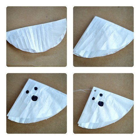 process for halloween gost craft for kids