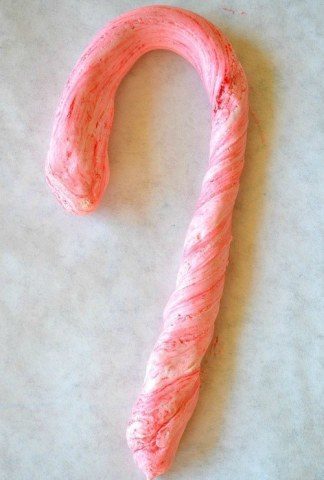 candy cane marshmallow playdough
