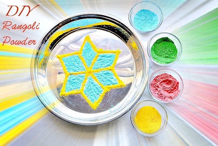 How to make rangoli colour at Home  Homemade Rangoli Powder #rangoli  #shorts 