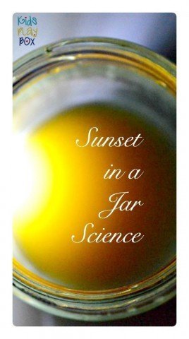 Science Experiments for Kids  Sunset in a Jar ExperimentWhy a bright orange sunset is not a good thing