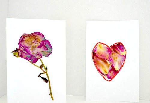 art activities for kids with dry flowers