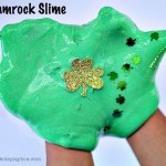 sensory activities for kids – shamrock slime