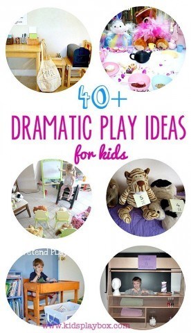 A big Collection of 40 plus role play dramatic play ideas for kids