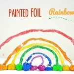 How to make a 3d rainbow with painted foil