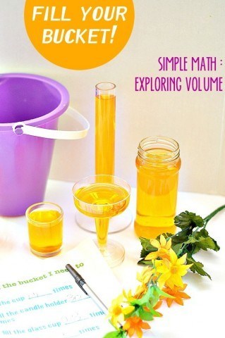Simple math activity for kids | exploring volume
