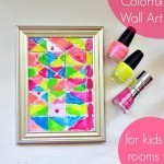 Make wall art for your kid rooms with dollar store picture frames