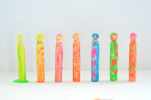 colorful clothespin bugs