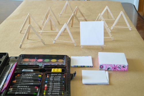 craft sticks easels for kids art