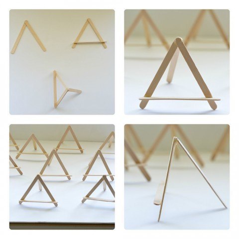=making the mini easels for art projects display