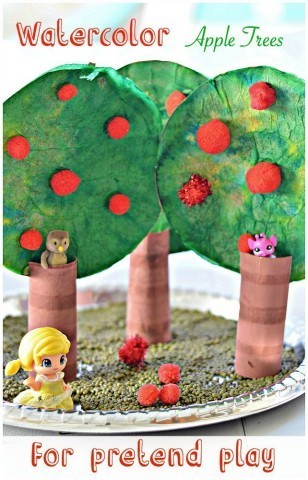 apple tree craft for prtend play