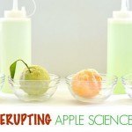 science experiments for kids with erupting apples