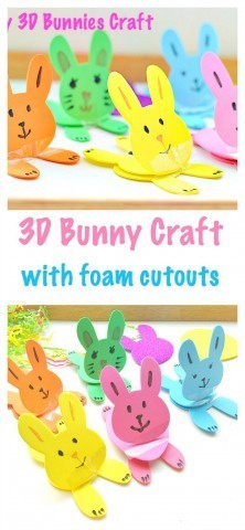 Make 3d bunnies for easter