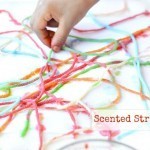 Scented String Art project for kids