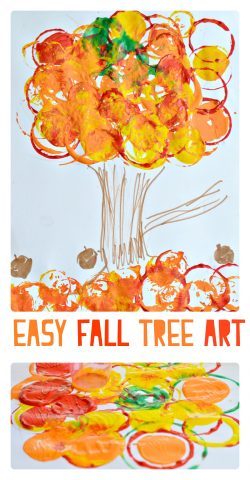 Simple Fall Tree Art Projects even toddlers can make