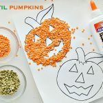 lentil-pumpkins-craft-for-kids