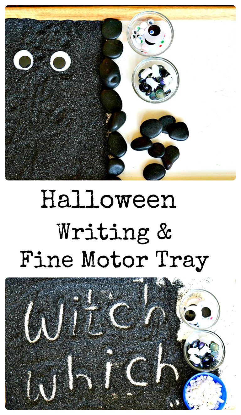 Halloween Fine Motor Skills and Writing tray – Fun Littles