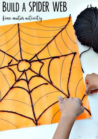 halloween-sticky-spider-web-fine-motor-play