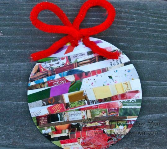 Recycled Christmas Ornaments - catalog ornaments