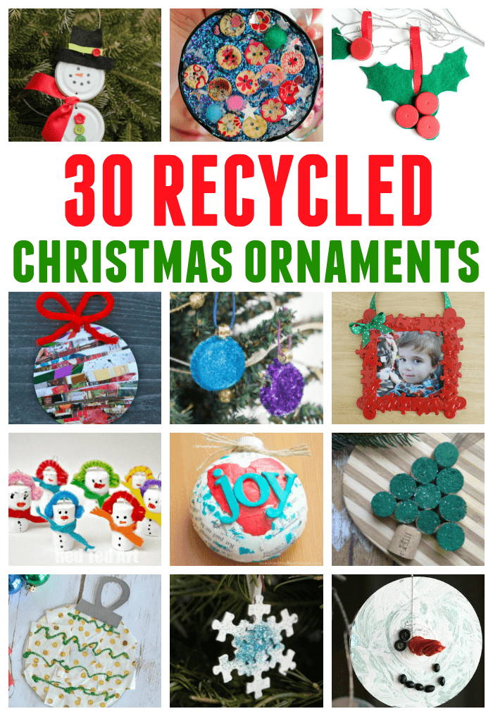 Recycled Christmas Ornaments to Make with Kids – Fun Littles