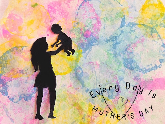 mothers day art project card idea